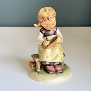 Rare Vintage Hummel Goebel‎ Busy Student #367 Girl Porcelain Figurine T3
